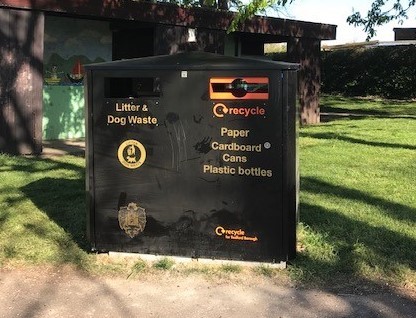 Large council recycle bin