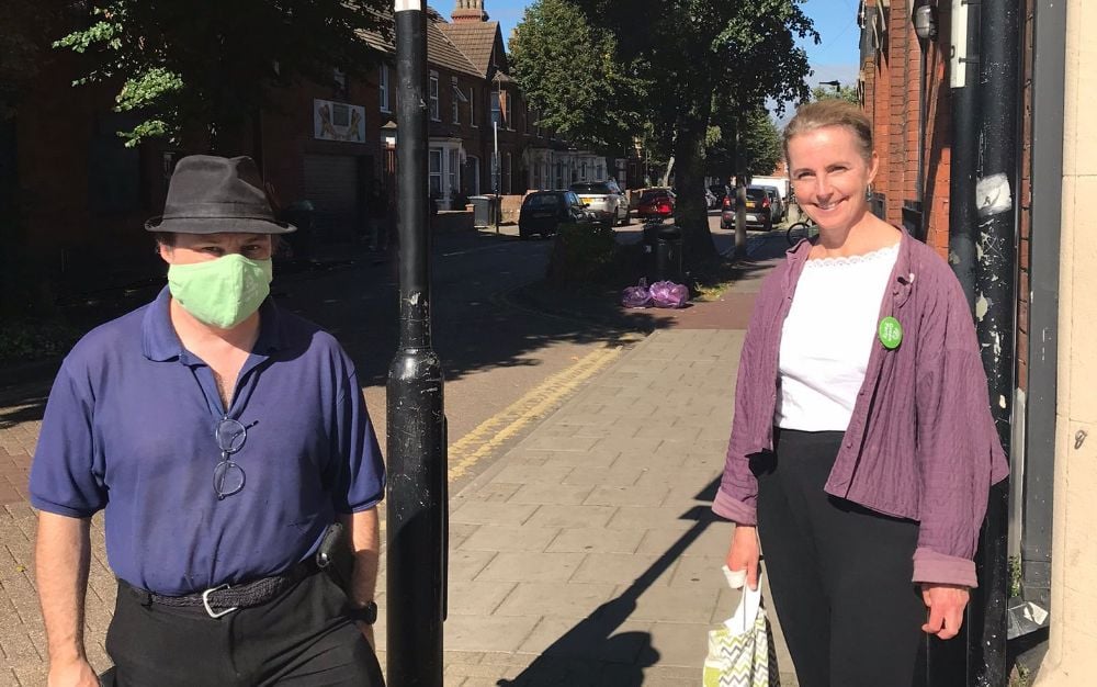 Local Councillors Lucy Bywater and Ben Foley, who have been working hard to help local residents in Grafton Road/Rutland Road