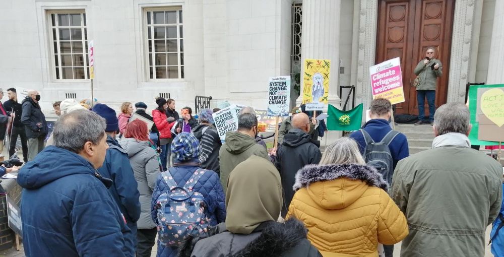 Luton COP26 Protest Group Photo