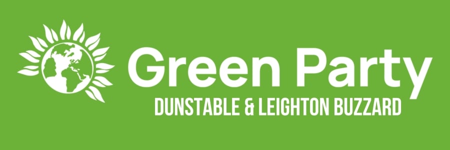 Dunstable & Leighton Buzzard green party banner